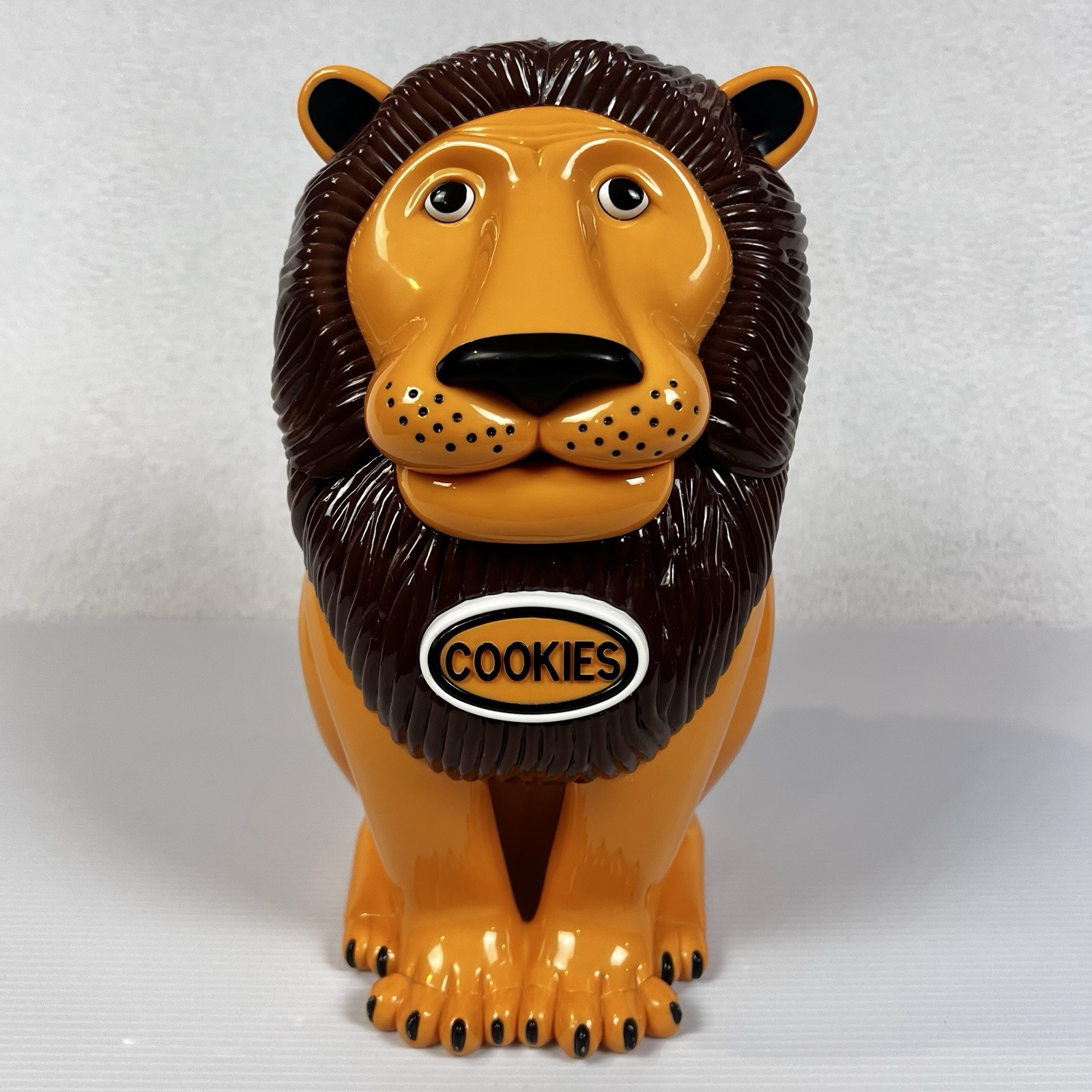 Vintage 1999 The Original Tiger Lion Get Your Hands Out Cookie Jar Roars Talking