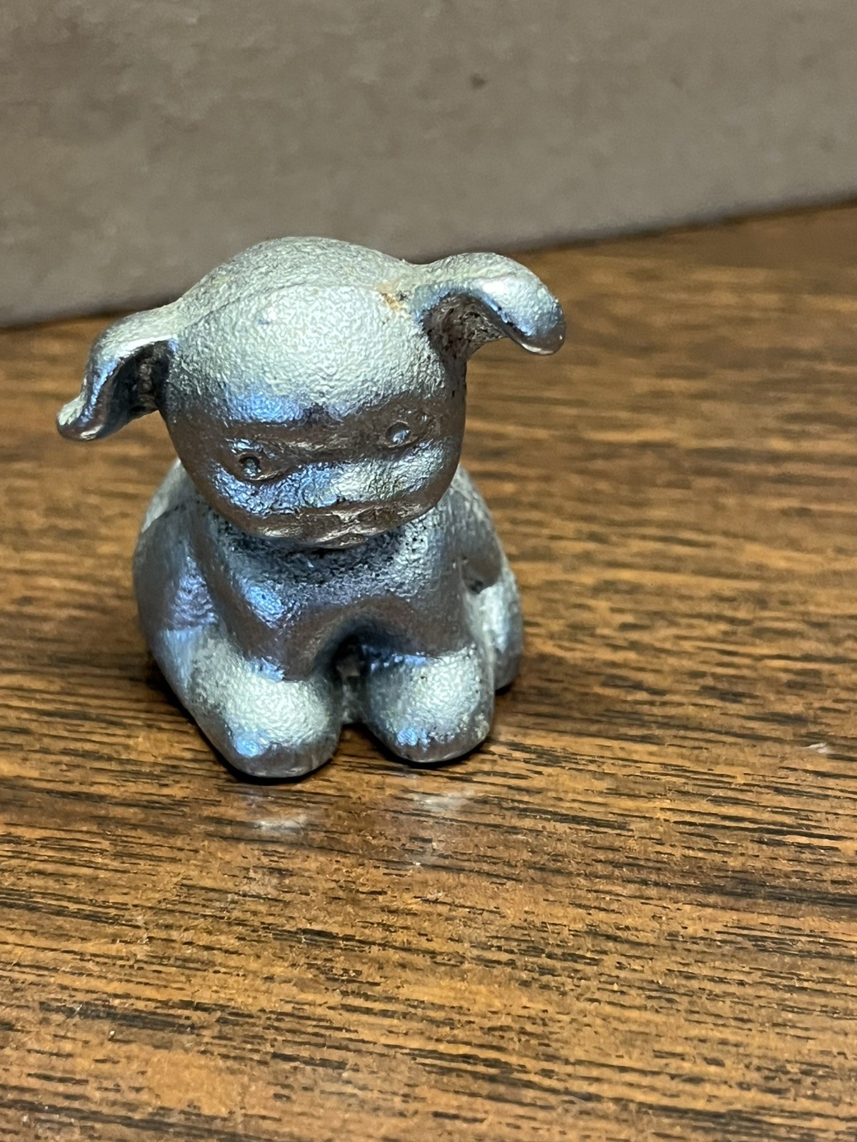Vintage Cast Iron BUCKI Carbons Ribbons Advertising  Dog Paperweight BUCKY