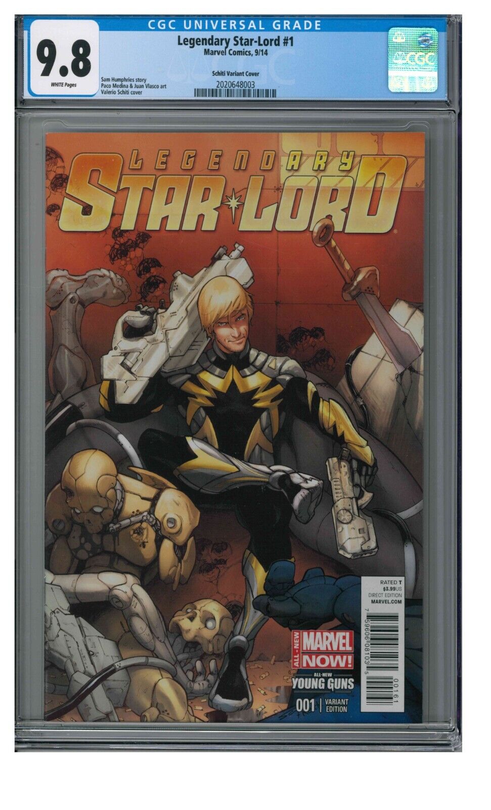 Legendary Star-Lord #1 (2014) Schiti Variant CGC 9.8 White Pages JJ841
