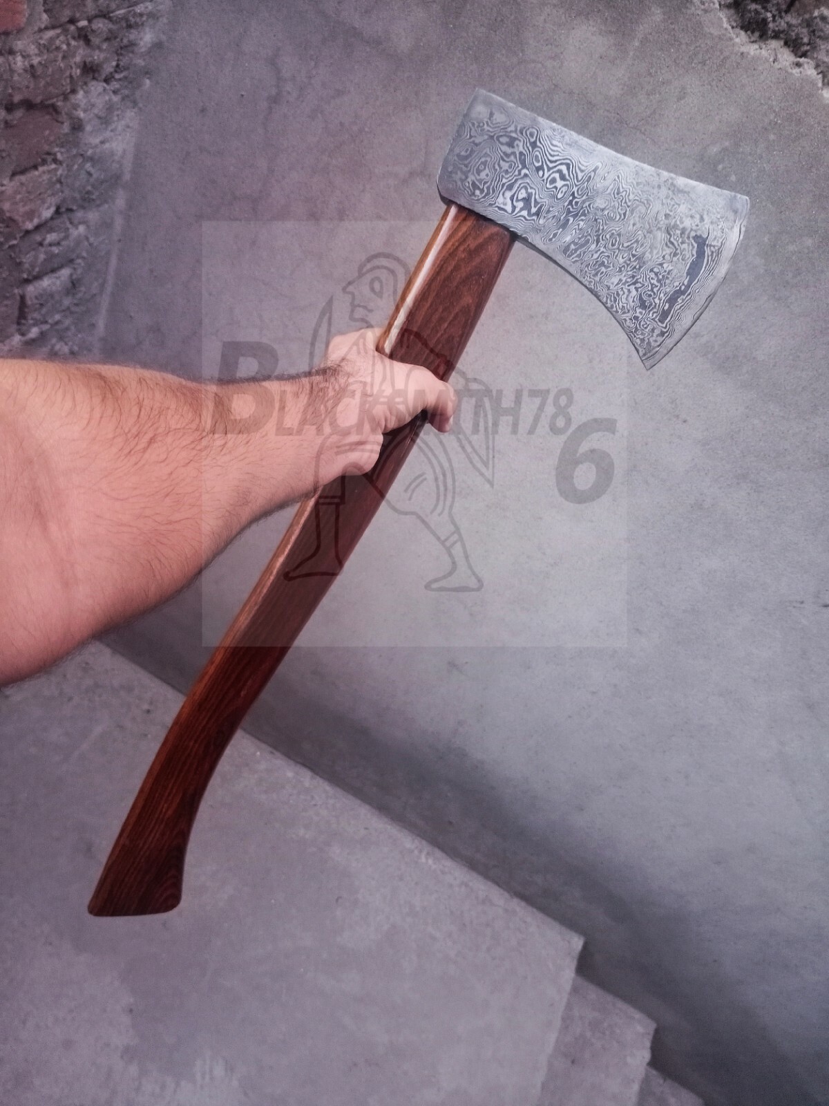 1 OF A KIND Damascus Handmade Camping/Tactical Giant Axe OAL 23\