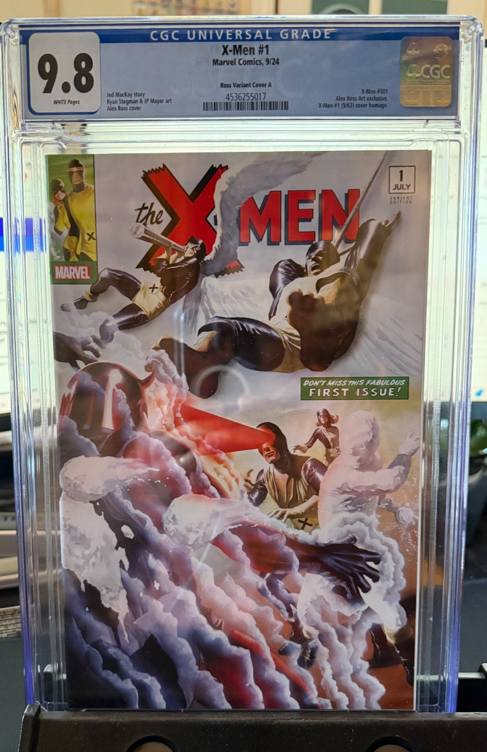 X-MEN #1 CGC NM/MT 9.8 2024 MARVEL COMICS ALEX ROSS VARIANT COVER A X-MEN #1 CGC NM/MT 9.8 2024 MARVEL COMICS ALEX ROSS VARIANT COVER A