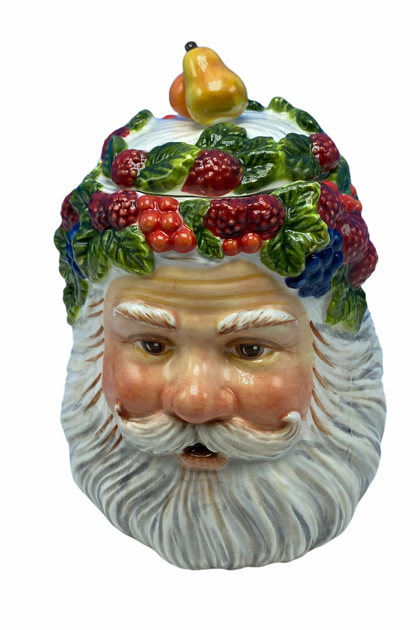 WONDERFUL 2001 DEPARTMENT 56 FATHER CHRISTMAS SANTA CANDLE HOLDER PEGGY TOOLE