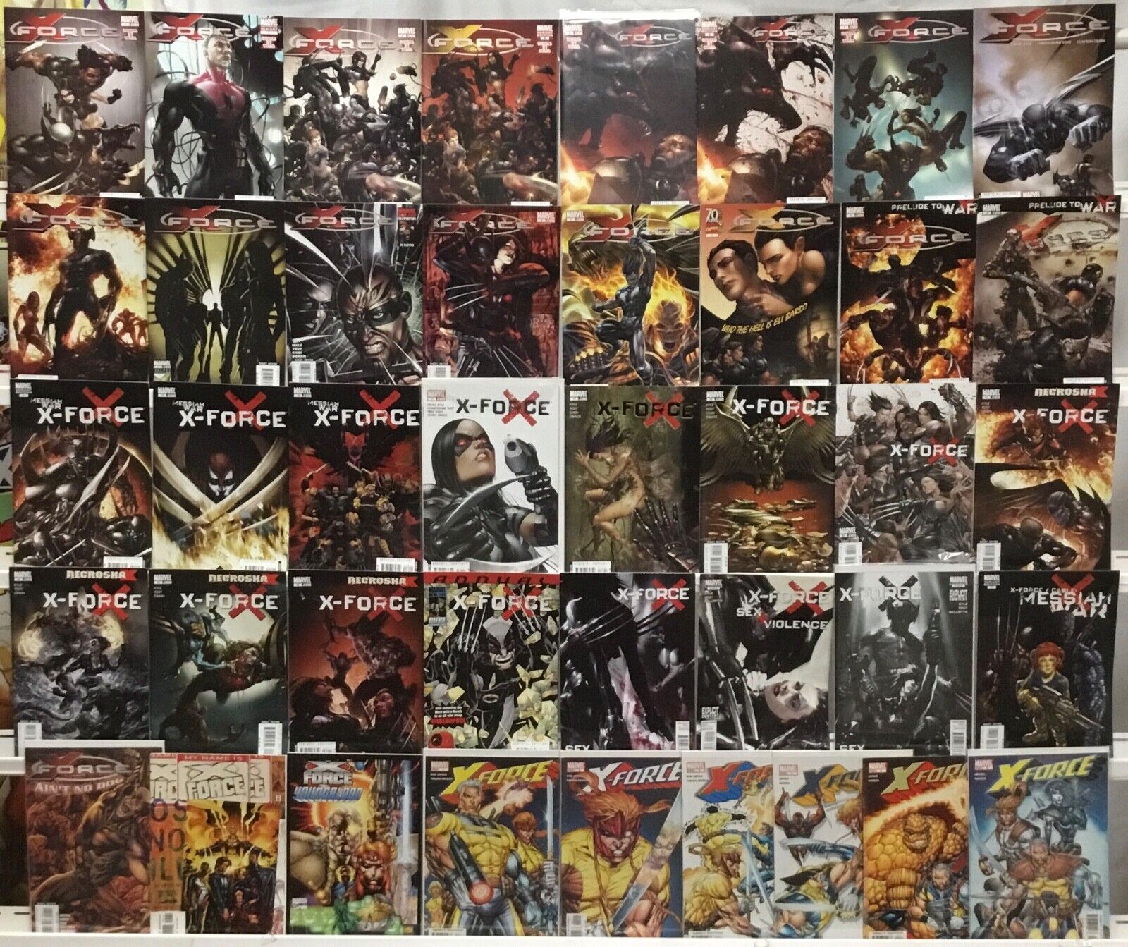 Marvel Comics X-Force Run Lot 1-24 Plus Variants, Annual, Mini-Series, Vol 2