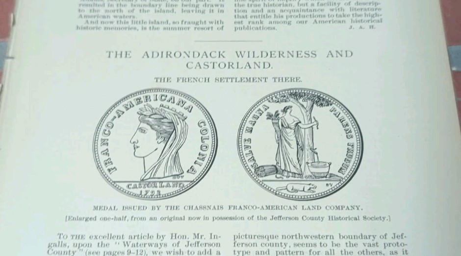 The Adirondack Wilderness And Castorland Ephemera