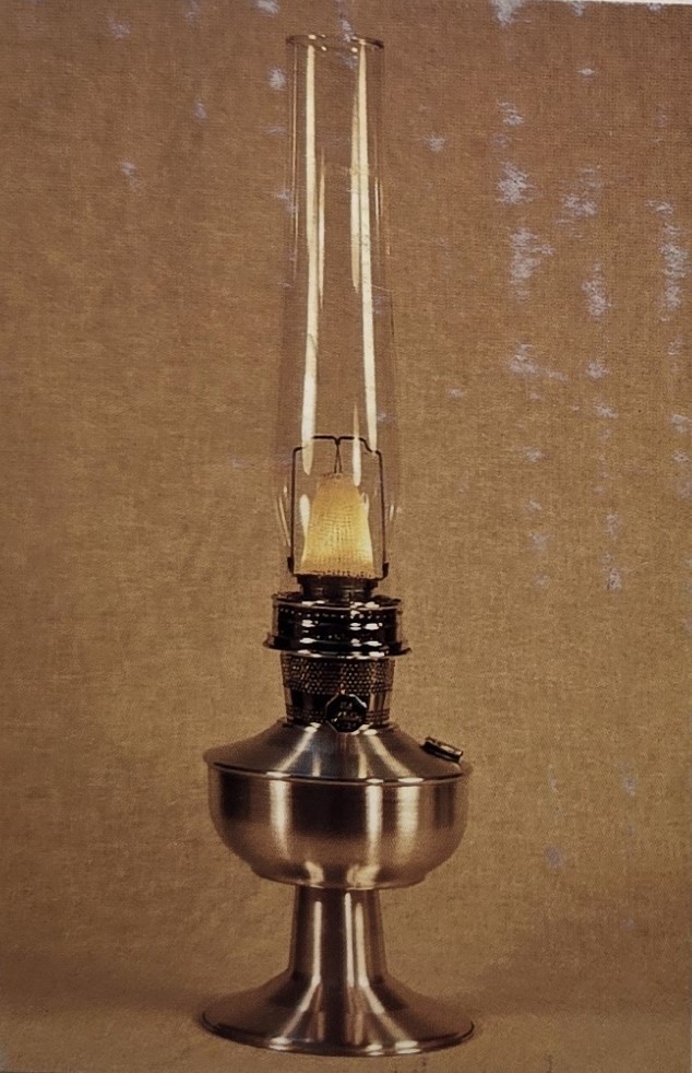 Vintage Open Box Aladdin B139 Aluminum Table Incandescent Oil Lamp Complete SET