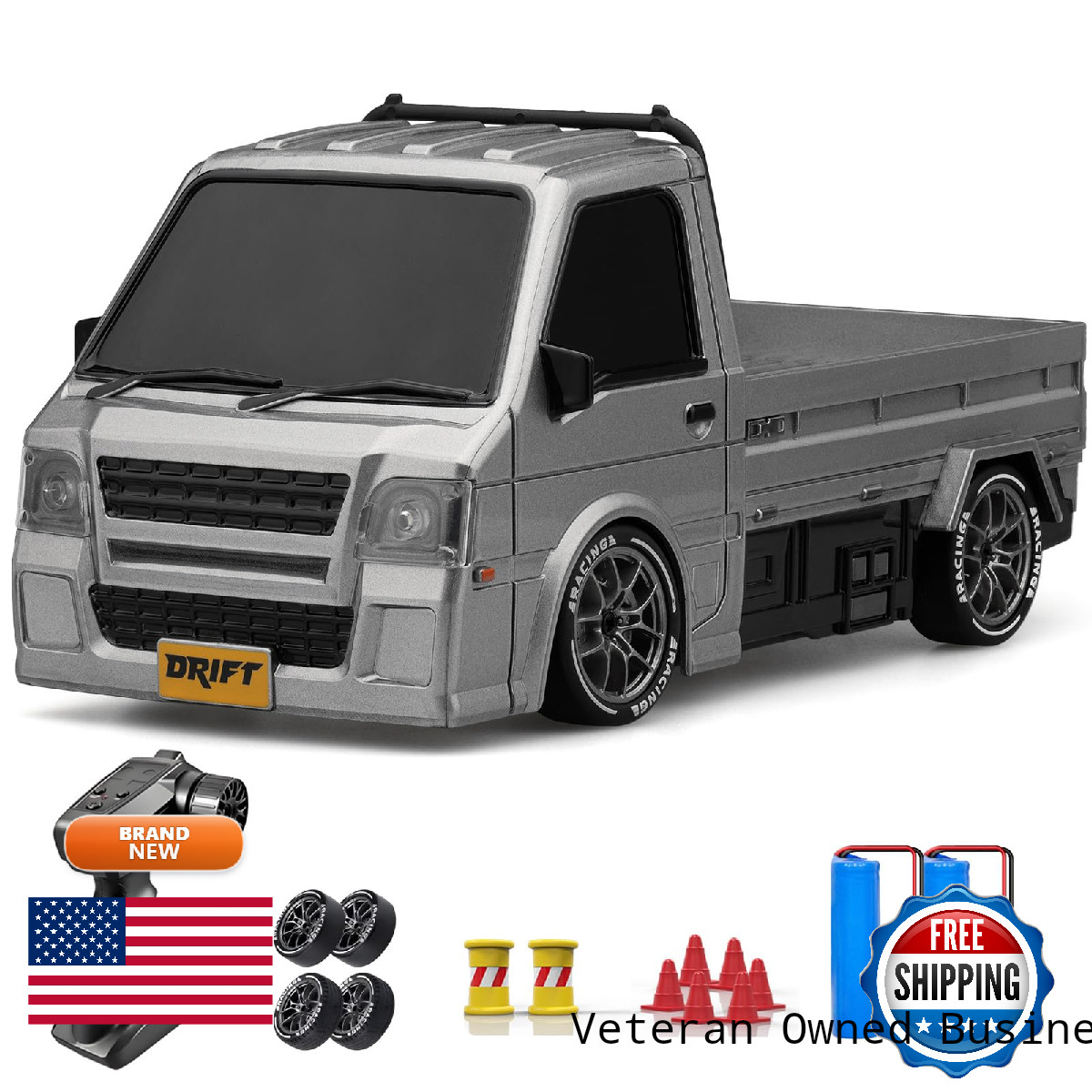 Acammzar Rc Drift Car 124 Remote Control Car 20Km/H 4Wd Drift Rc Truck Lights