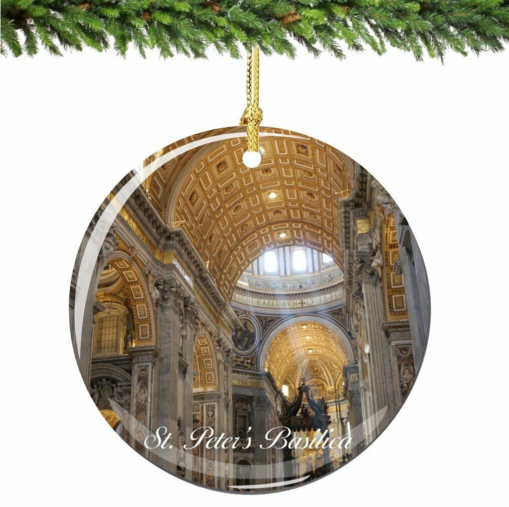 St. Peter's Basilica Christmas Ornament Porcelain