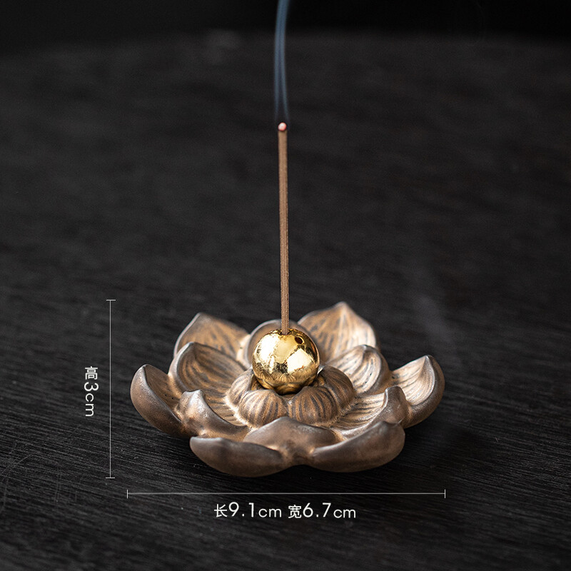 Zen Ceramic Retro Lotus Incense Stick Incense Holder Incense Tea Room Incense