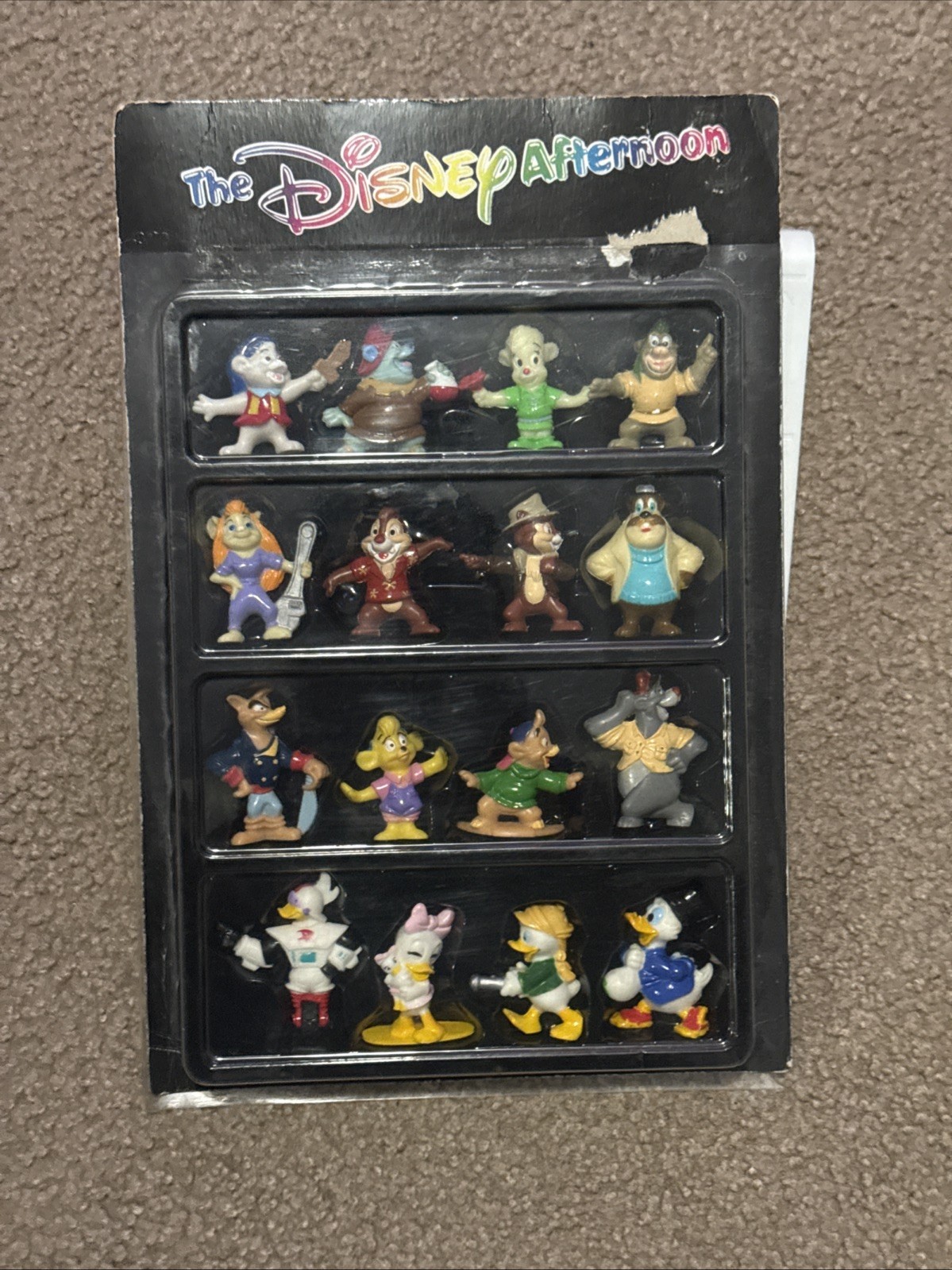 Disney Afternoon Kelloggs PVC Figure Display Ducktales Rescue Rangers Talespin