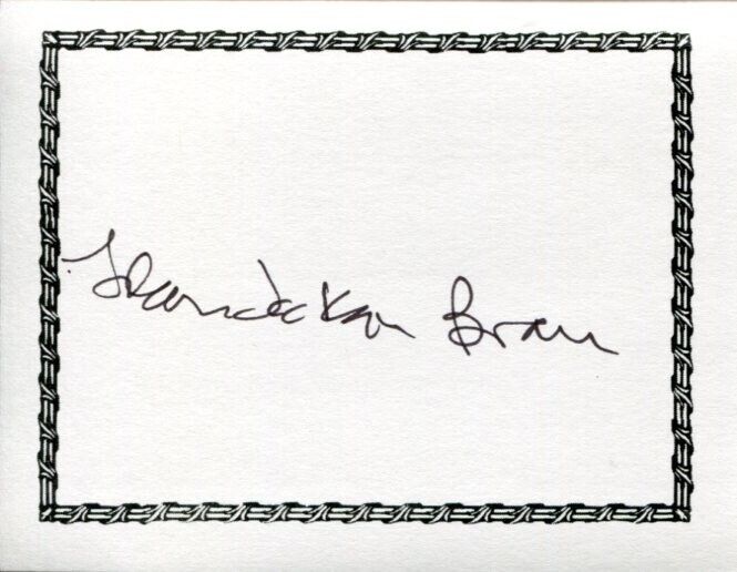 Lilian Jackson Braun Cat Who Mystery Author Rare Signed Autograph Bookplate