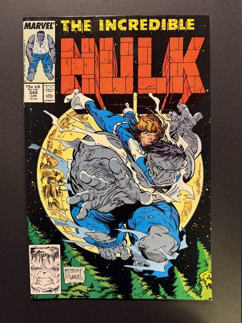 Incredible Hulk #344 1988 KEY Classic Todd McFarlane Cover Art VF+ 8.5