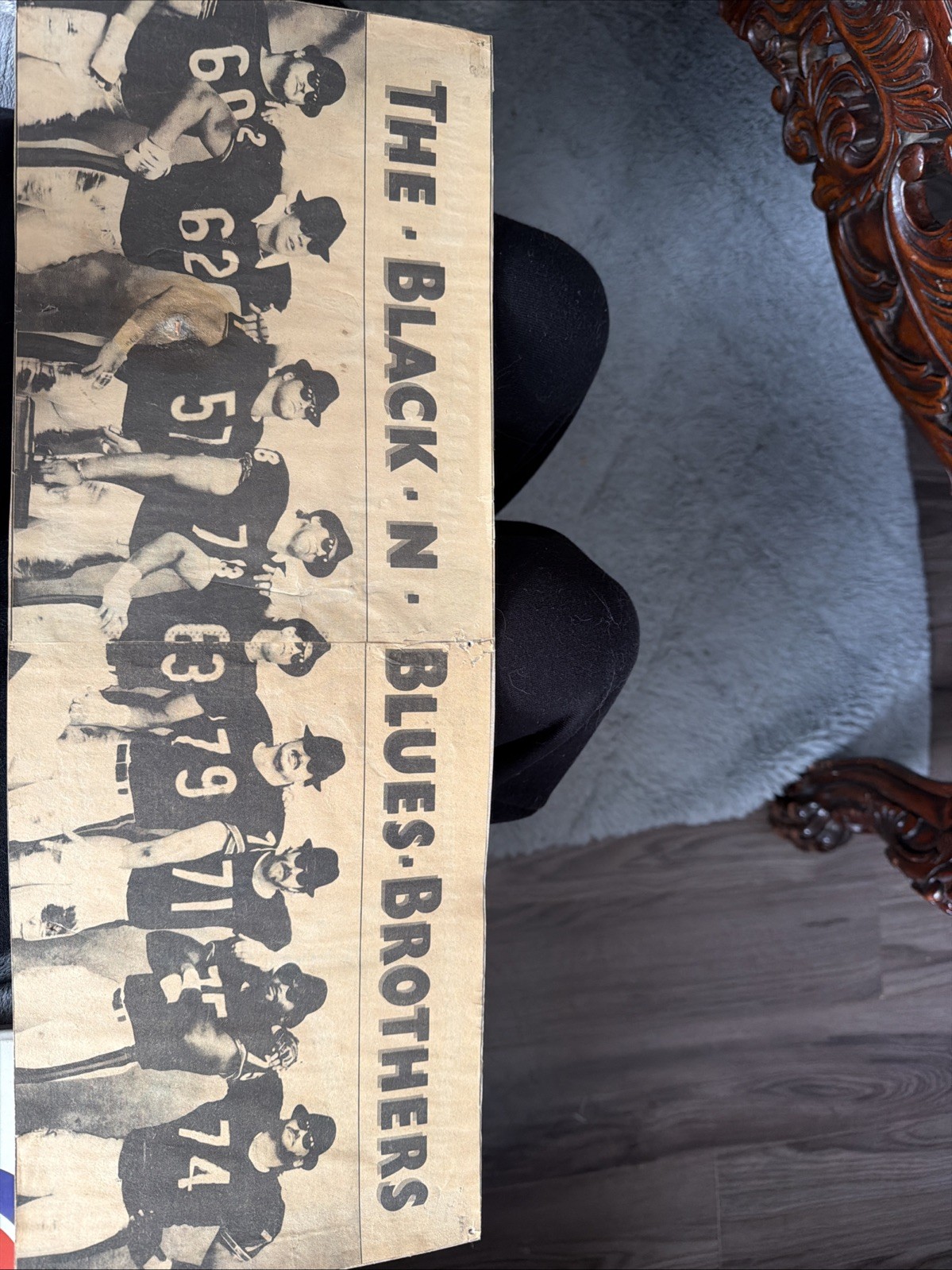 The Black N Blues Brothers Chicago Bears  Newspaper Cover