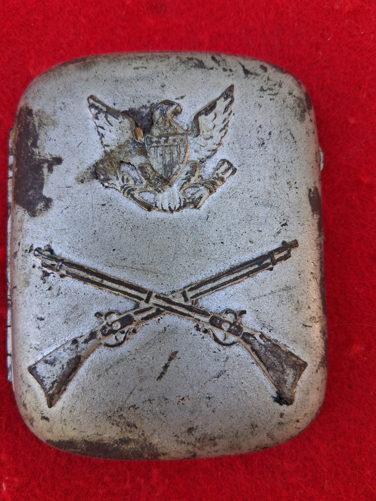 WWI Era Infantry Officers -- Cigarette Case