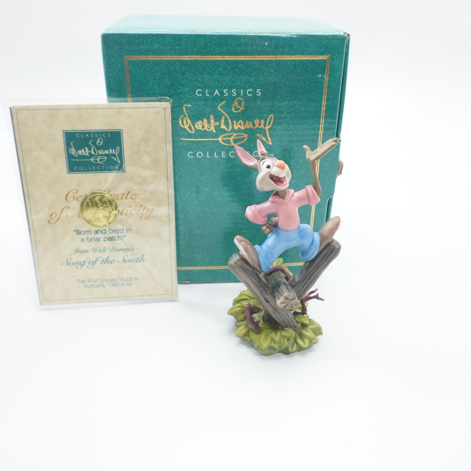 NICE WDCC Disney Brer Rabbit Patch Song Of The South w/COA NICE WDCC Disney Brer Rabbit Patch Song Of The South w/COA