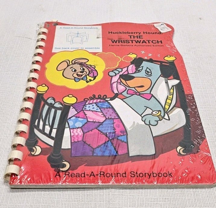 HUCKLEBERRY HOUND THE WRIST WATCH - Read-A-Round Storybook Brand New Sealed Rare