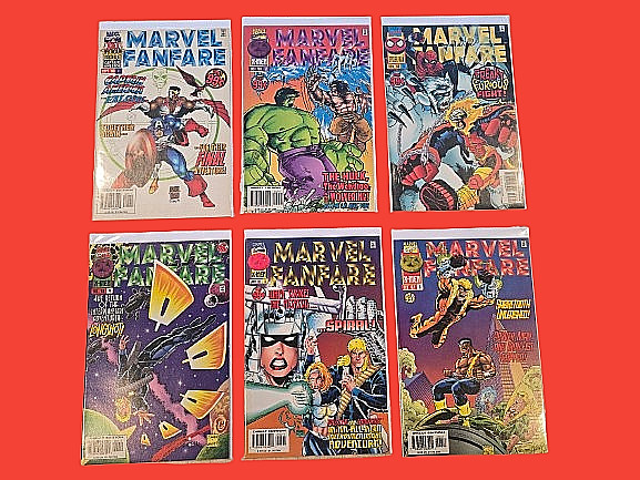 Marvel Fanfare #1-6 Lot 1990-1991 Marvel Comics Black Knight Wolverine