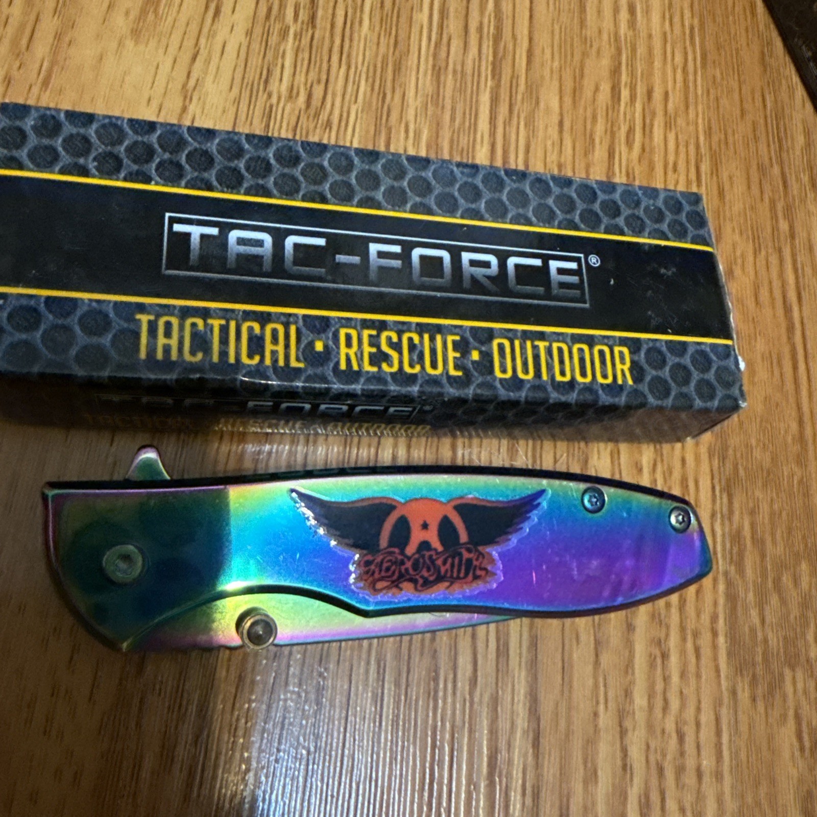 Aerosmith Rock Band Spring Assisted Open Pocket Knife Tac Force Pick 1