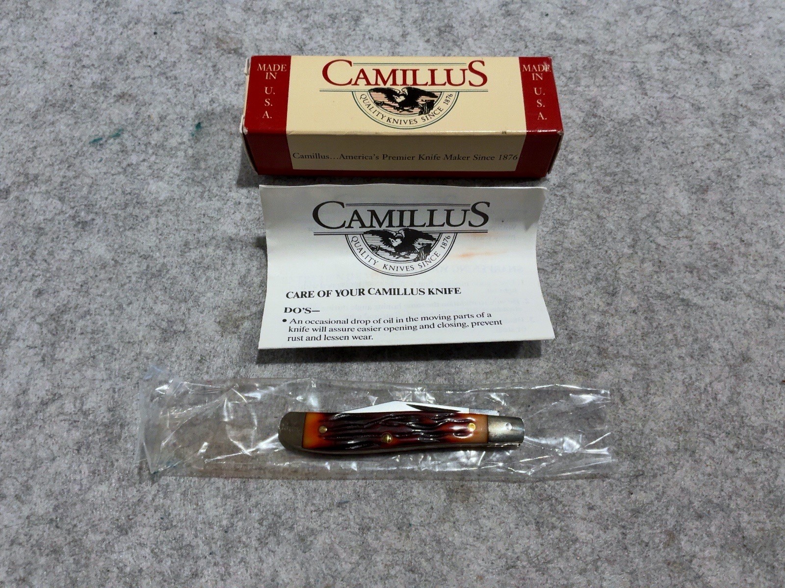 Vintage Camillus New York USA 710 Single Blade Pocket Knife New In Box