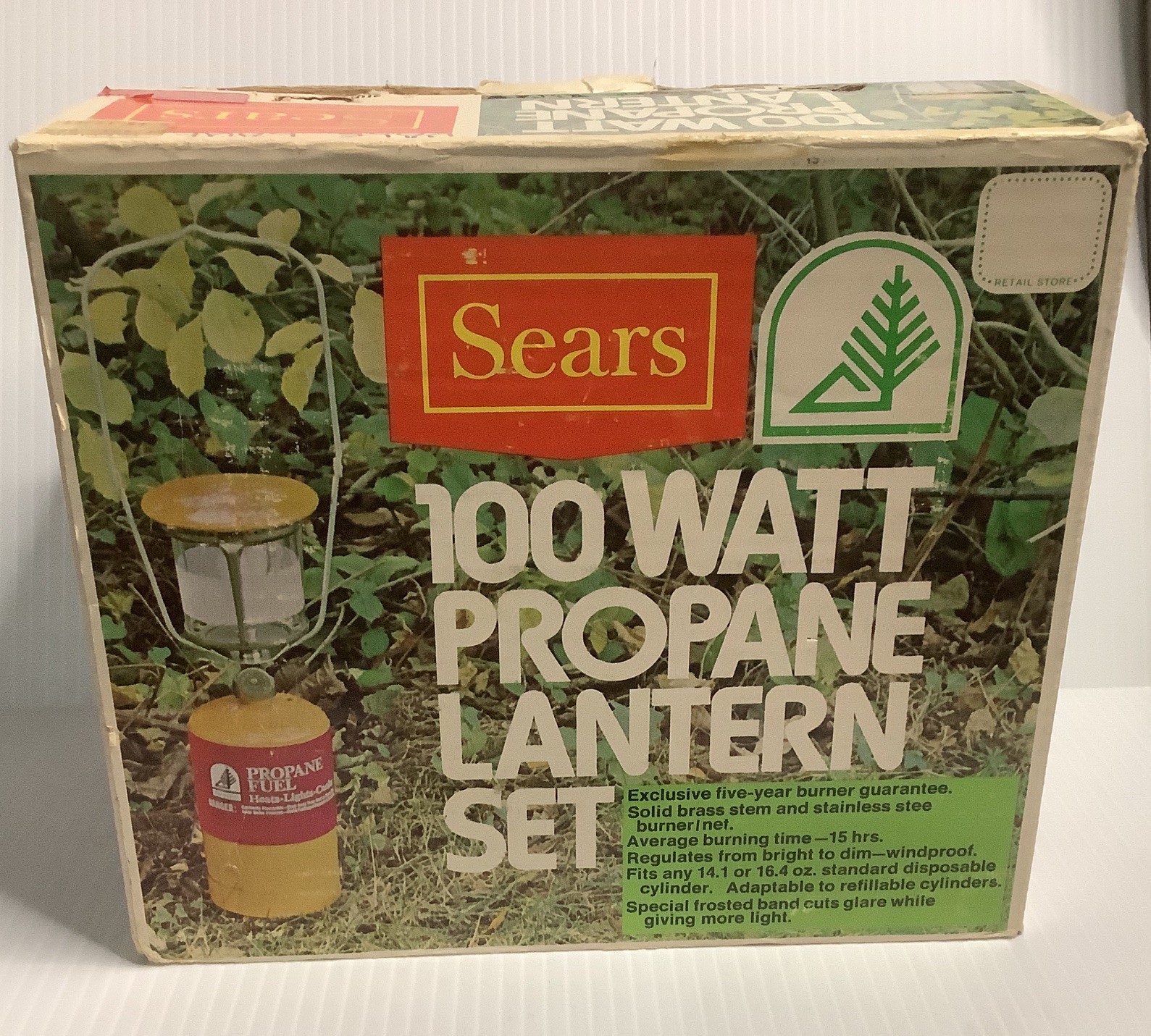 VINTAGE 60’s SEARS 100watt Single Mantle Propane Lantern Made In Sweden