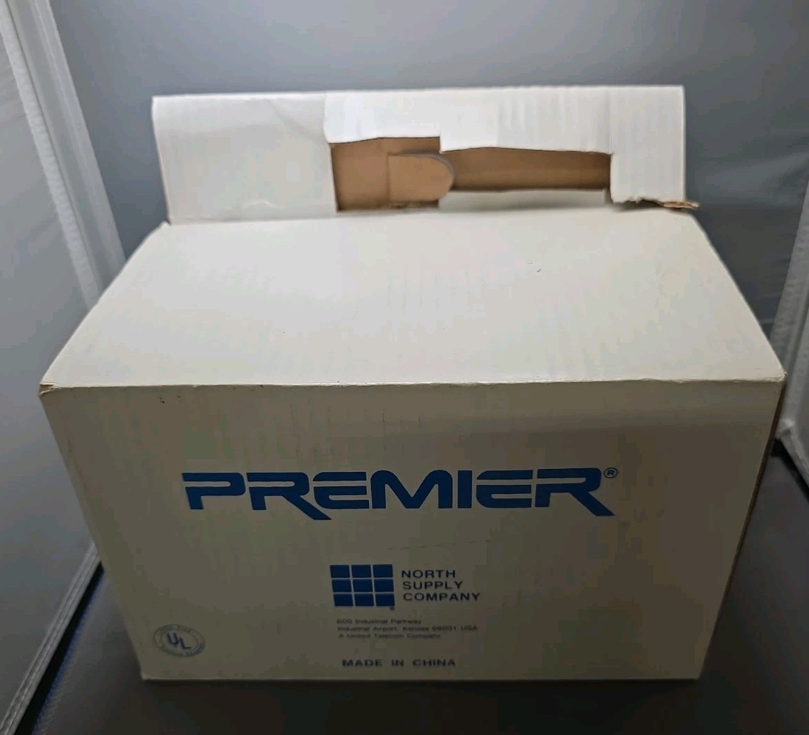 NEW Vintage Premier 250044-MBA- 20M-H -ASH 1 Beige Desk Phone Touch Tone 1997