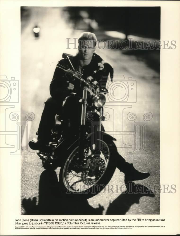1991 Press Photo Actor Brian Bosworth in \ 1991 Press Photo Actor Brian Bosworth in \