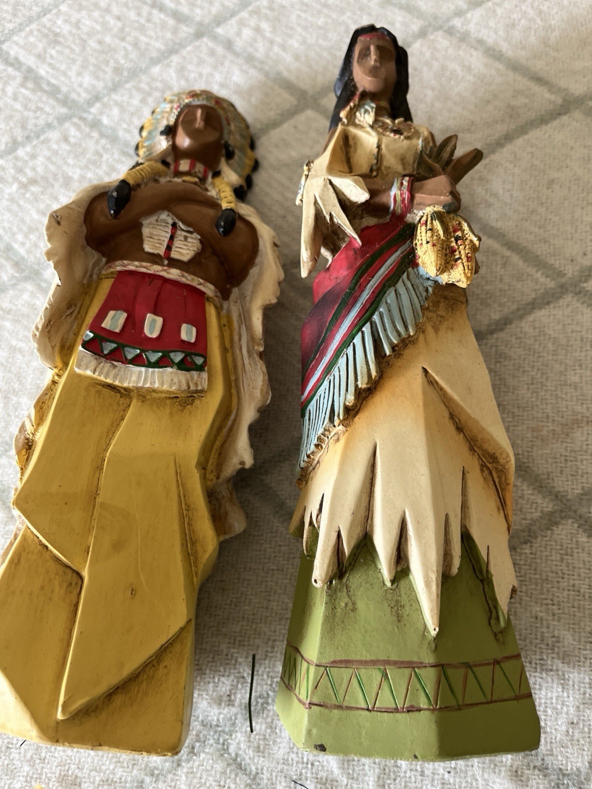 Thanksgiving Pacific Rim Cubist Native American Couple