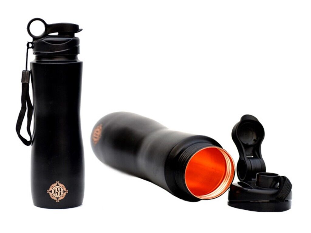 DSH Pure Copper Water Bottle Leak proof With Sipper For Ayurveda Health .