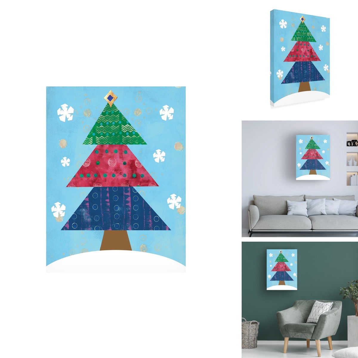Trademark Fine Art Summer Tali Hilty \'Christmas Tree\' Canvas Art