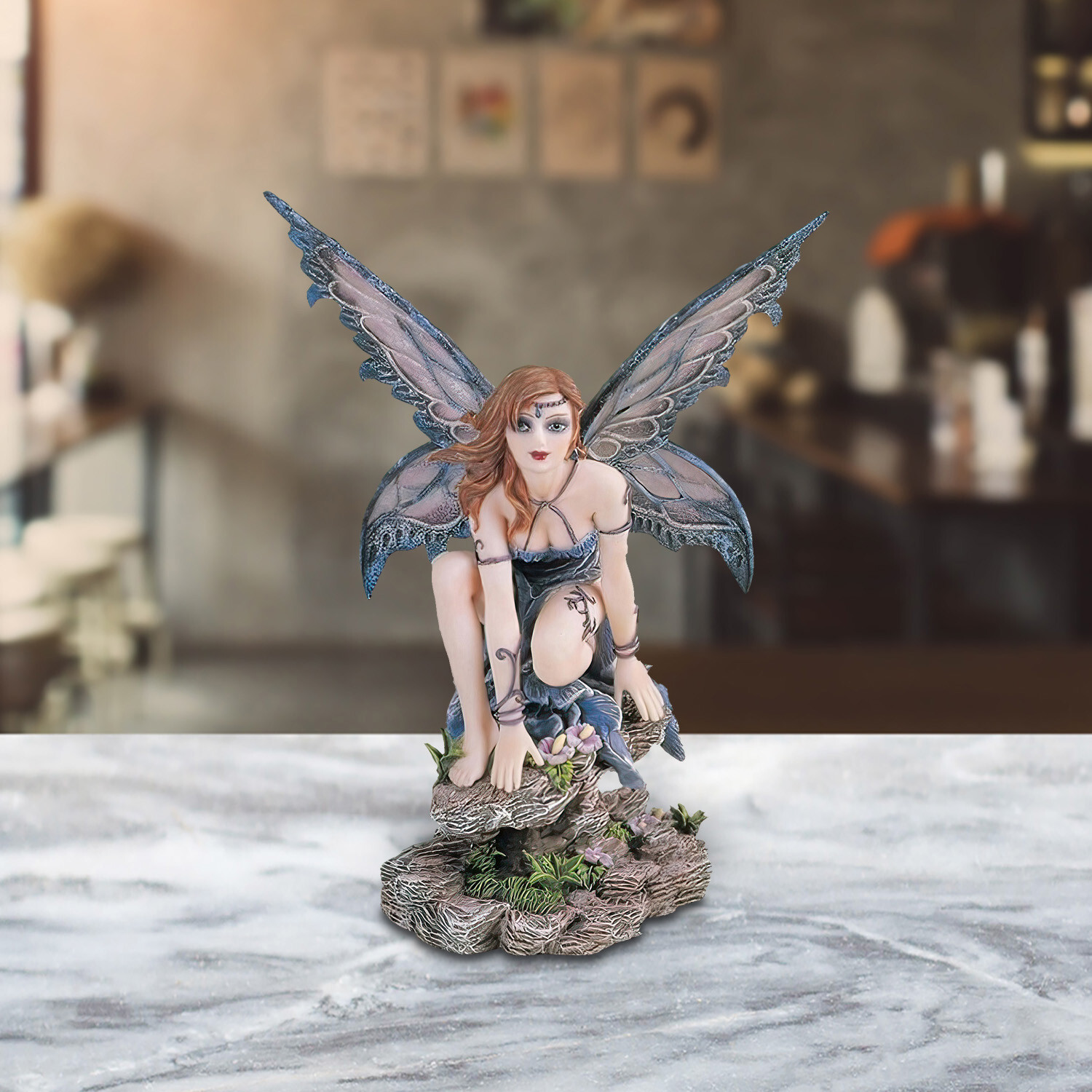 Fairy with Butterfly Winged Statue 8\ Fairy with Butterfly Winged Statue 8\