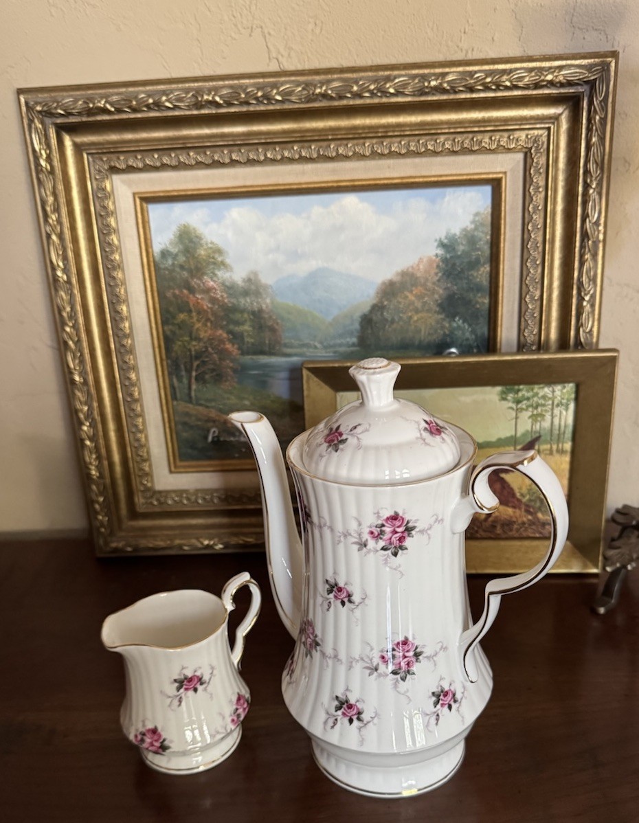 Vintage Hammersley Fine Bone China Princess House Teapot & Creamer England
