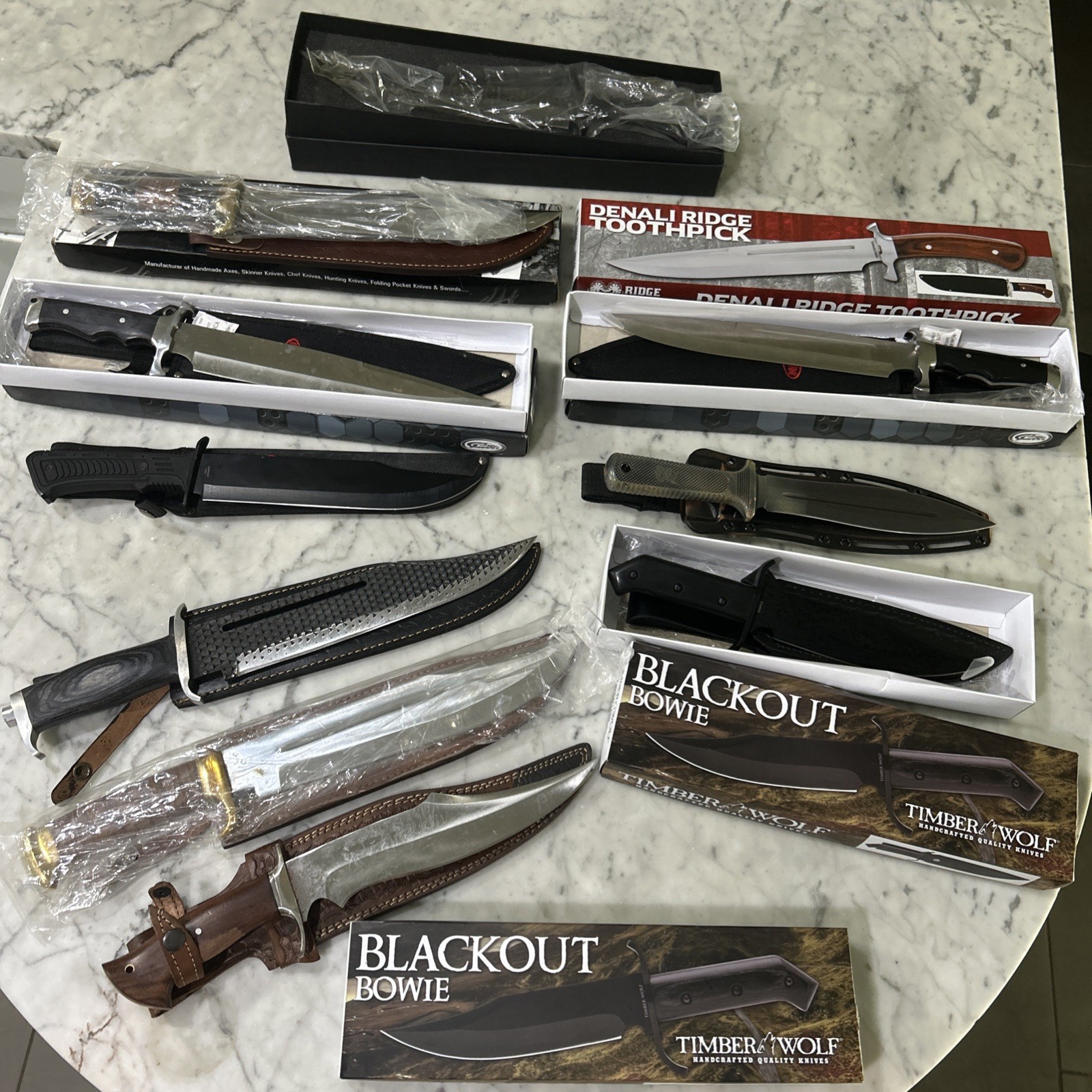 Bowie Knife Lot- 12 Total - Rite Edge, Odenwolf, Ventus And More