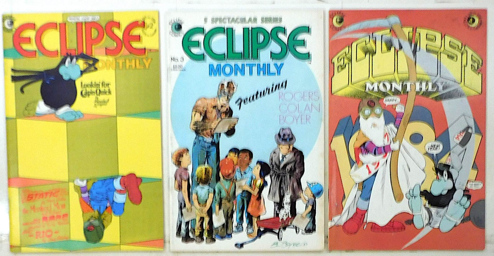 Eclipse Monthly Lot of 3 #2, 3, 4 (1983) Eclipse Comics 1st Print Comic Books