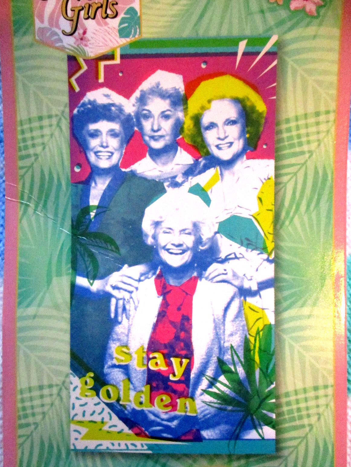 Golden Girls Beach Towel NOS Franco Coll Plush Terrycloth 60x30 Stay Golden
