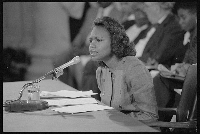 Anita Hill 1991 Senate Judiciary Committee Clarence Thomas Hearing Testifying