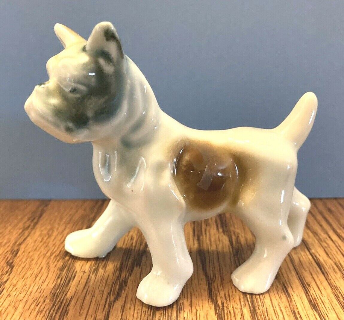 Vintage Boxer Dog Figurine Porcelain Standing Brown