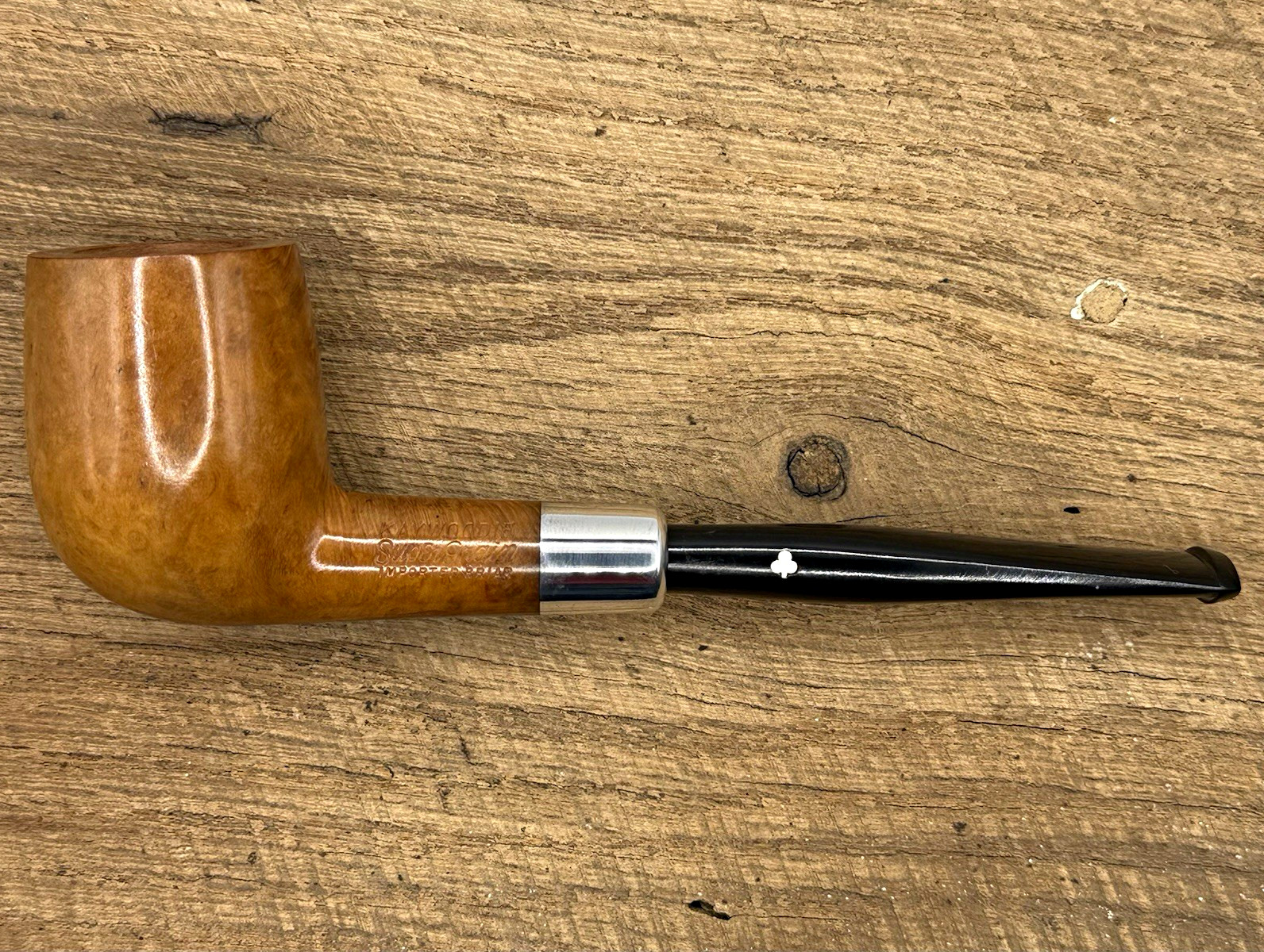 Rare Unsmoked Kaywoodie Super Grain Military Mount Estate Tobacco Pipe