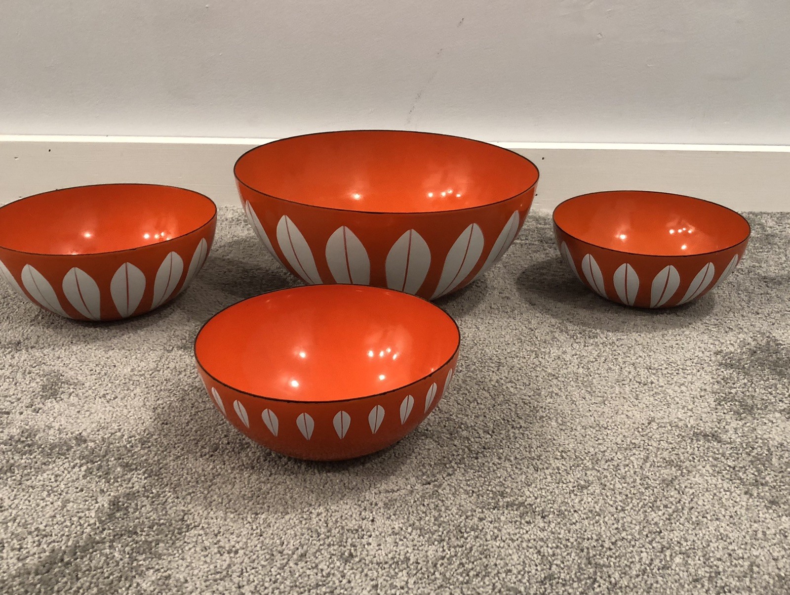 4-piece Cathrineholm orange 