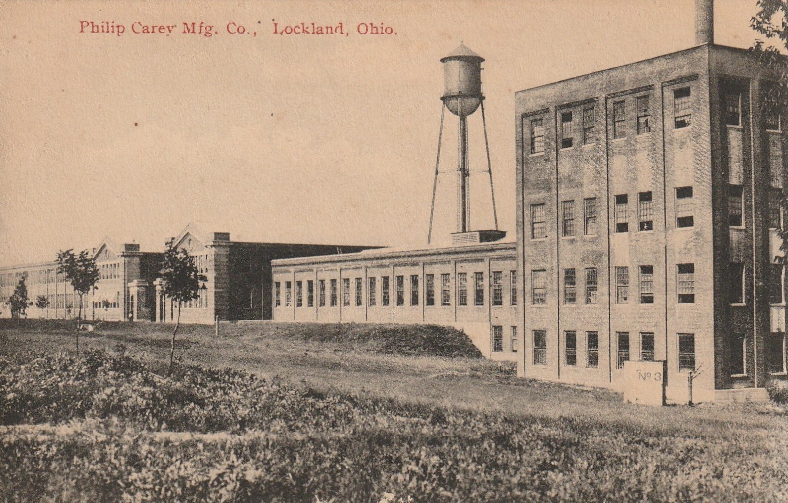 Lockland Ohio. Philip Carey Mfg Co.( Building Materials) c1910 Postcard