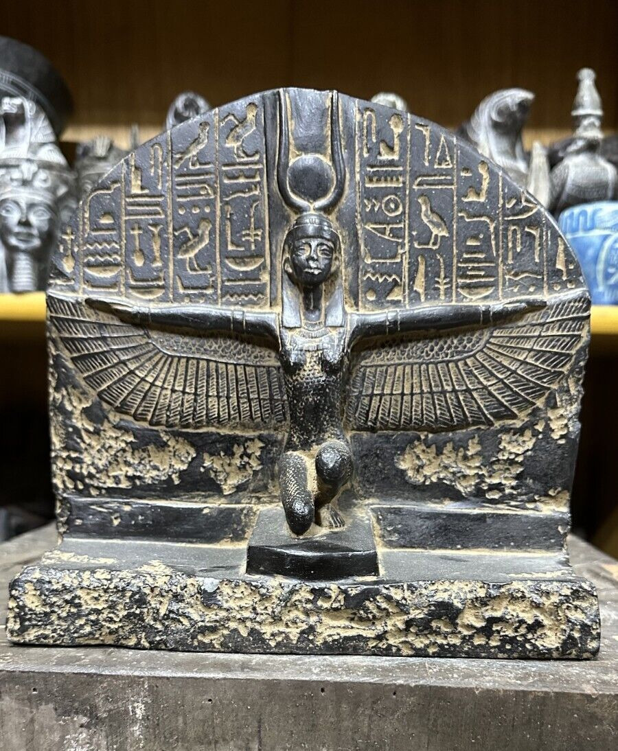 RARE ANCIENT EGYPTIAN ANTIQUITIES Statue Of Winged Moon Goddess Isis EGYPTIAN BC
