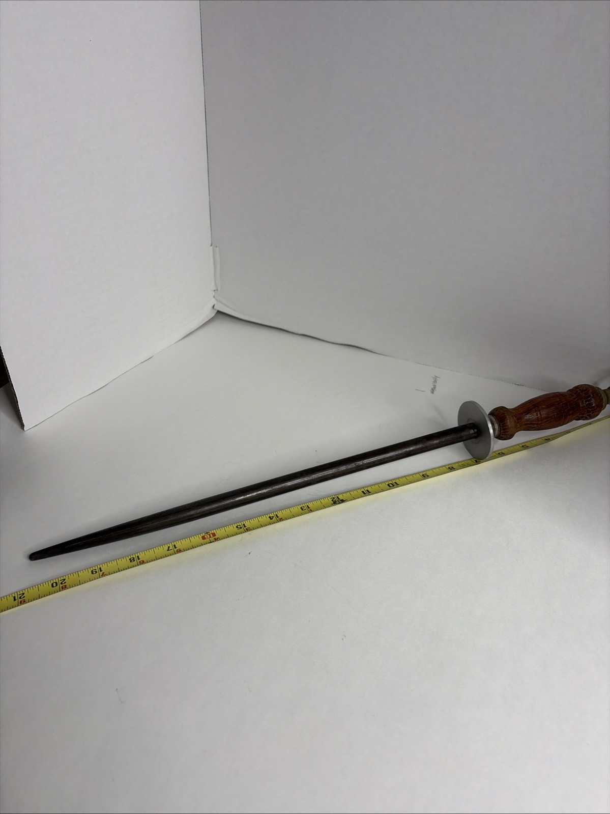 Antique F. Dick Honing Steel Knife Sharpener Wood Handle Made in Germany Antique F. Dick Honing Steel Knife Sharpener Wood Handle Made in Germany