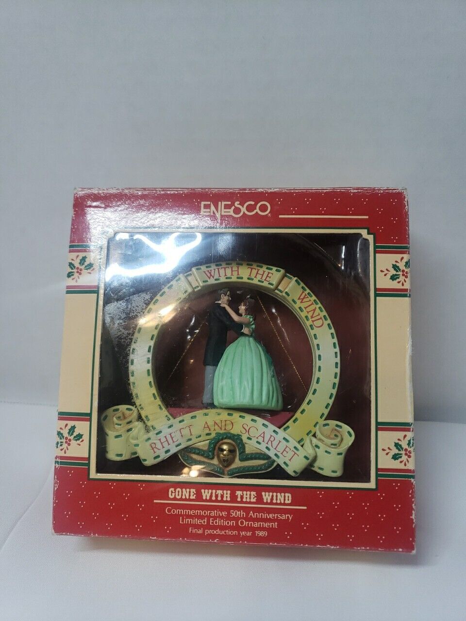  Enesco Treasury Ornament 50th Anniversary Gone With The Wind 1989 Rare New