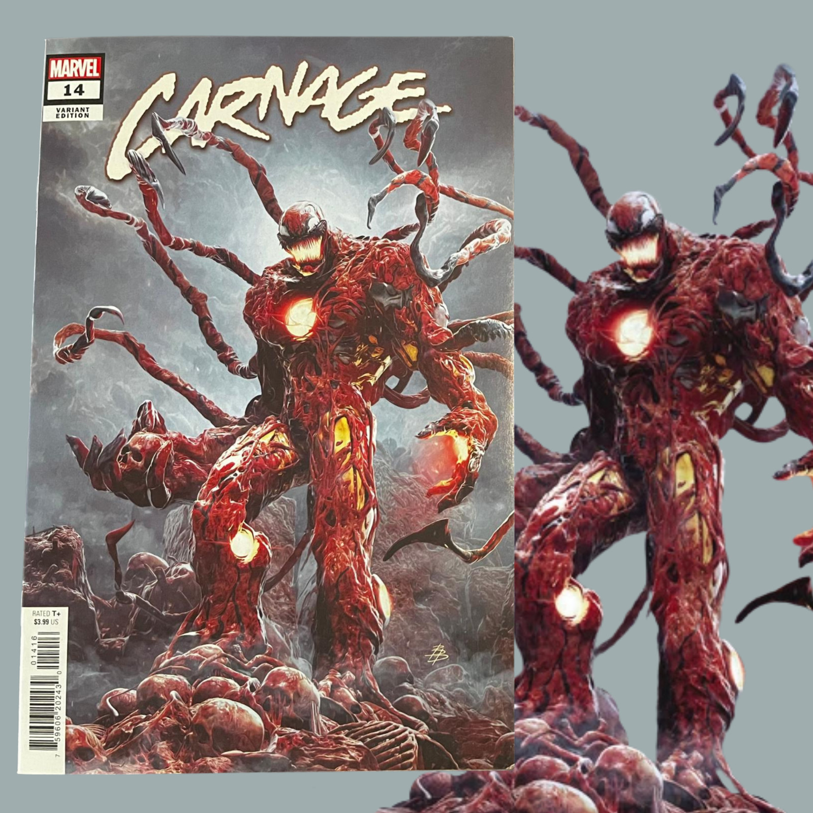 CARNAGE #14 (Marvel 2023) RARE 1:25 Retailer Incentive Björn Barends Variant NM+