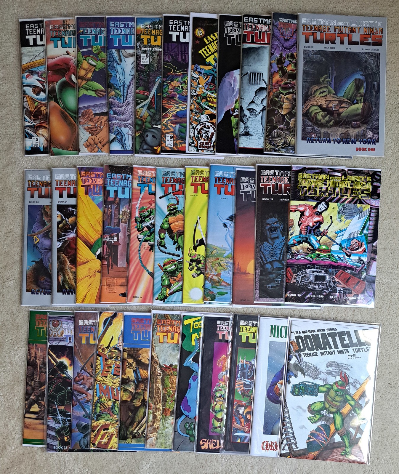 Teenage Mutant Ninja Turtles Comic Book Lot | Eastman and Laird | Mirage Comics
