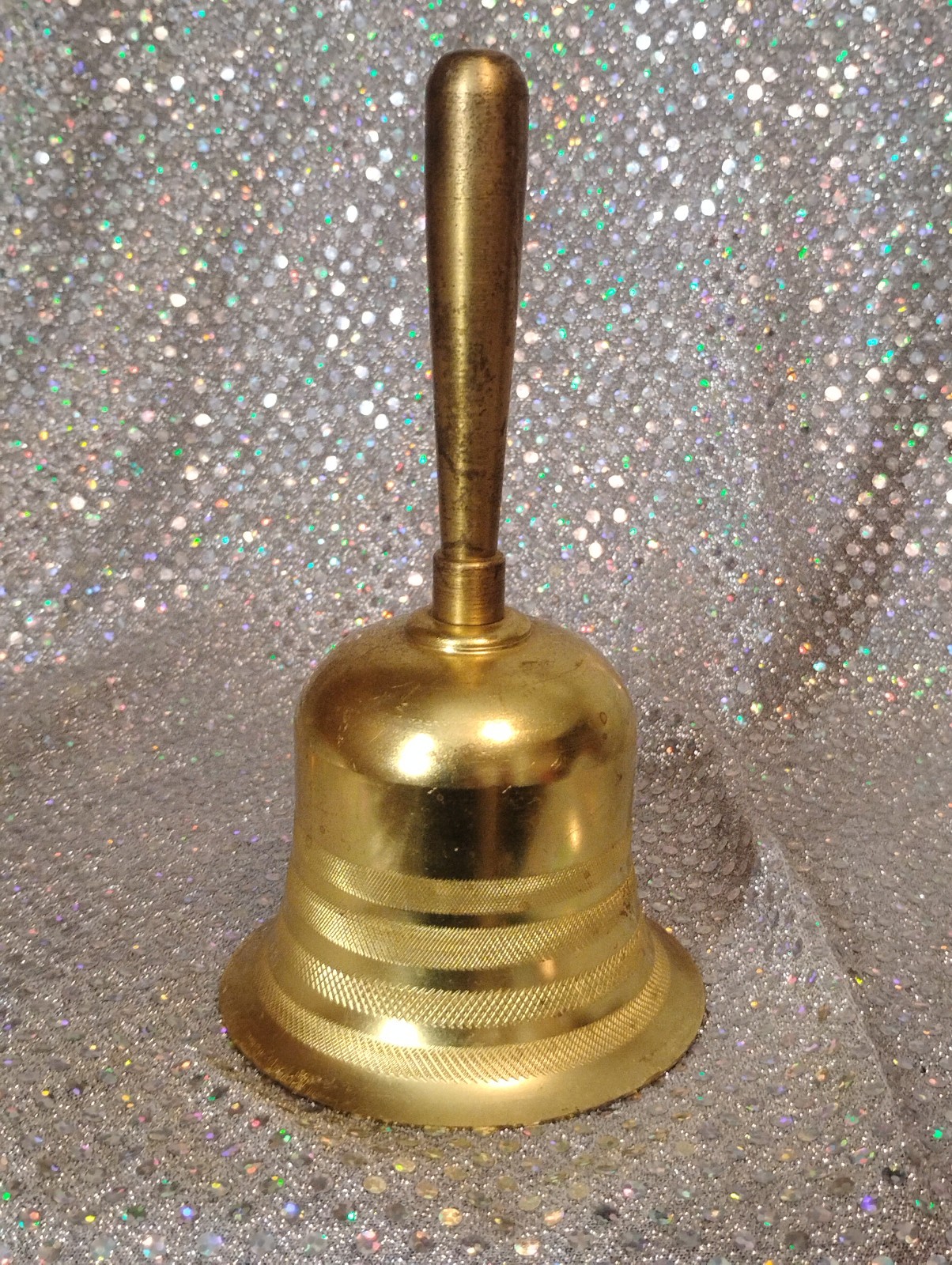 Solid Brass Hand Bell with Brass Handle Nautical School Dinner 6.5” Solid Brass Hand Bell with Brass Handle Nautical School Dinner 6.5”