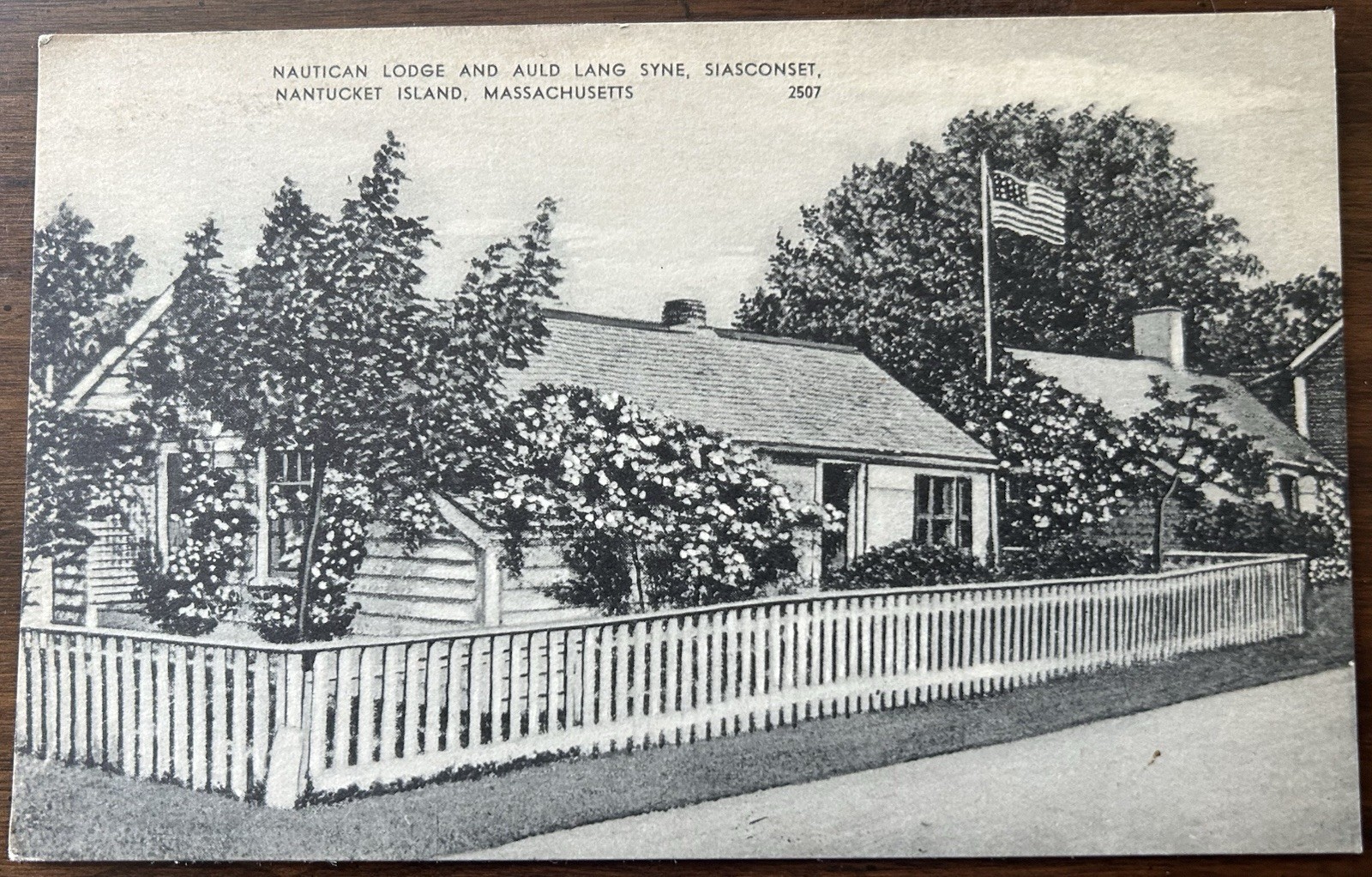 NANTUCKET ISLAND  MA MASS~Nautican Lodge & Auld Lang Syne~Siasconset~Unused