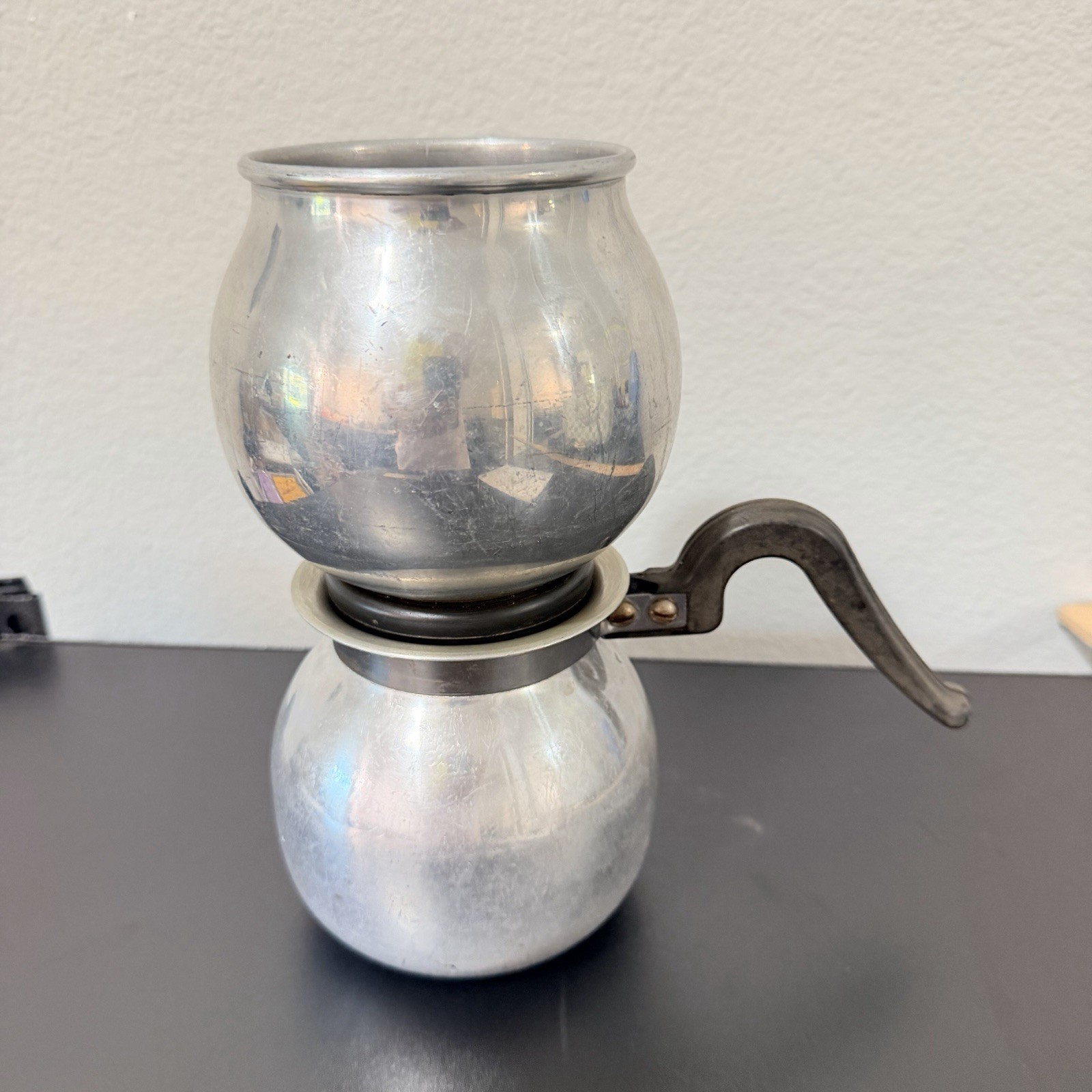 Vintage Stainless Steel Vacuum Coffee Pot Brewer