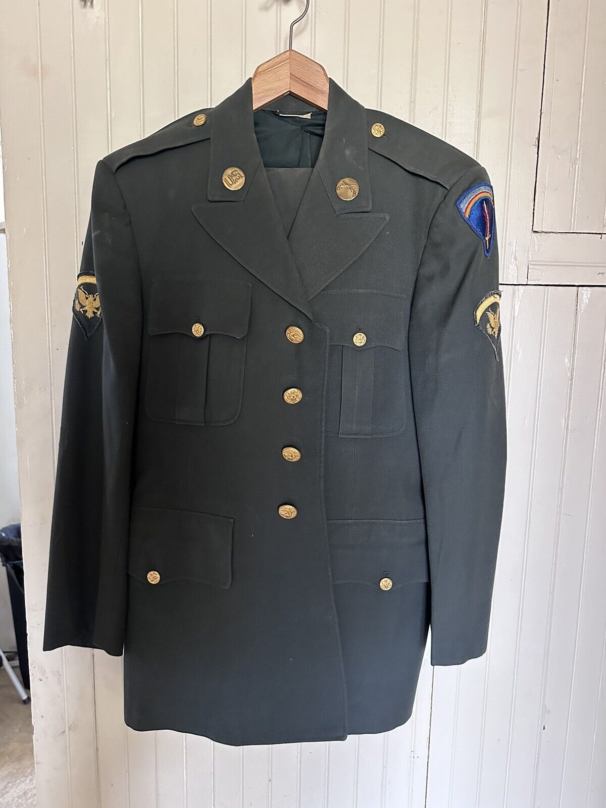 Vintage US Army Vietnam Uniform Pants Slacks Jacket Coat Specialist SHAEF