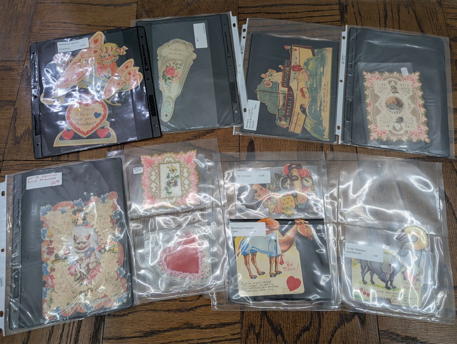 (Lot of 11) LARGE Vintage Mechanical Diecut Valentine’s Day 4\