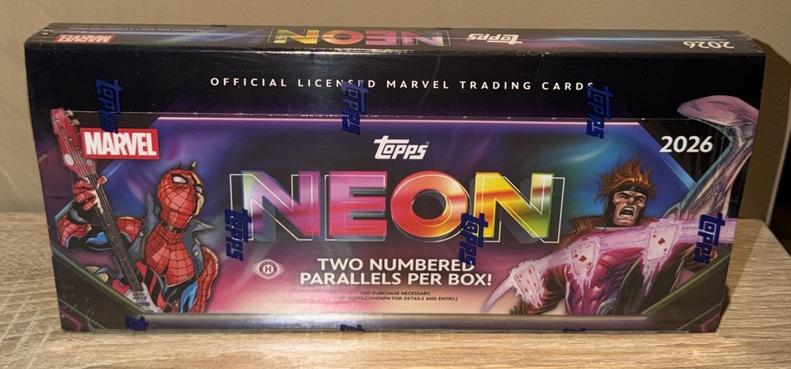 2026 TOPPS NEON MARVEL HOBBY BOX FACTORY SEALED - In Hand
