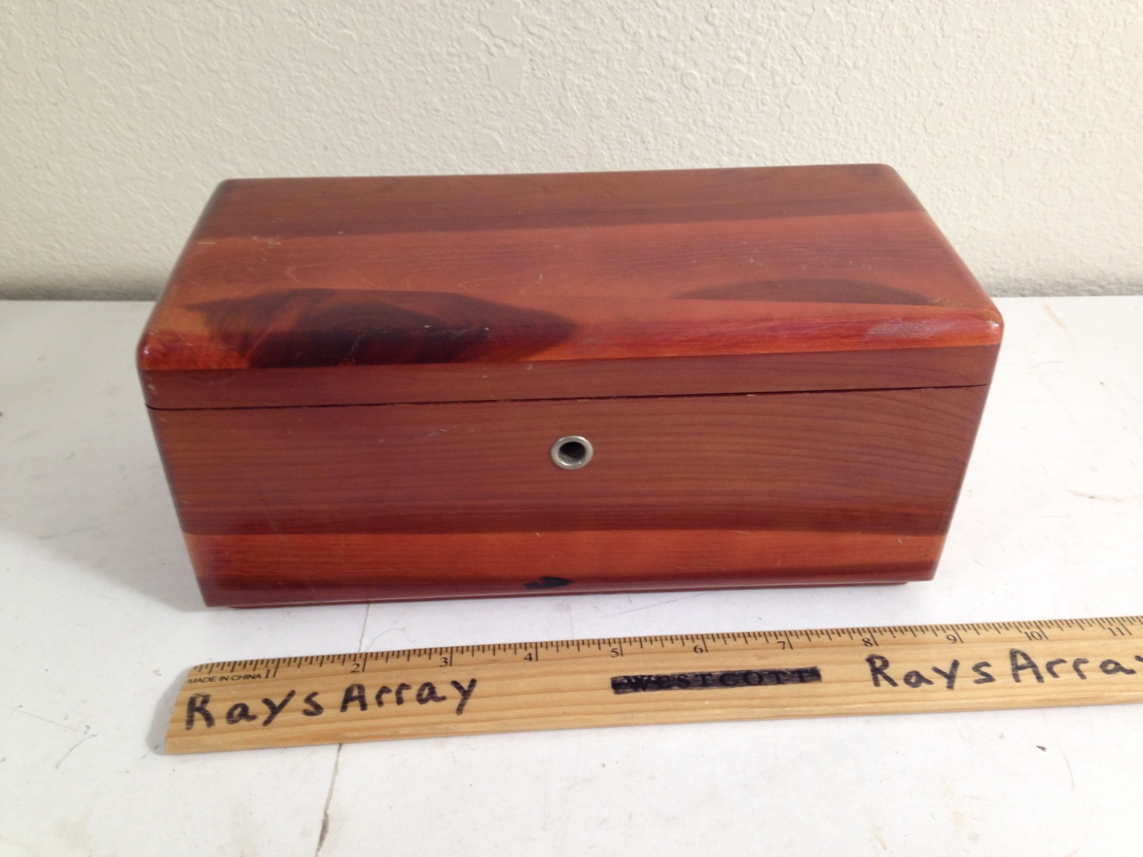 Vtg 50s Lane Miniature Cedar Chest Keepsake Trinket Box Mobridge SD Larson Bros. Vtg 50s Lane Miniature Cedar Chest Keepsake Trinket Box Mobridge SD Larson Bros.